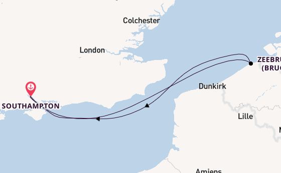 British Isles from Southampton, England with the Britannia 