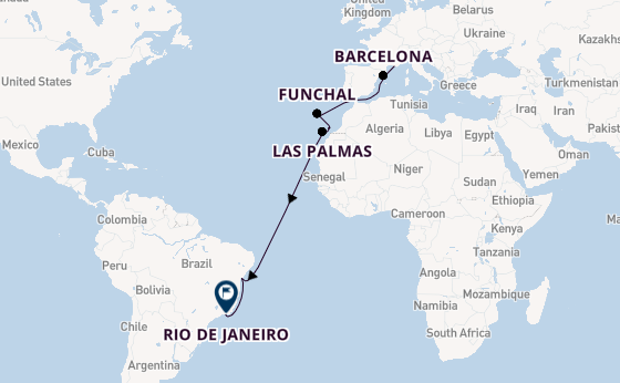 Transatlantic from Marseille, France with the MSC Virtuosa