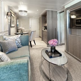 Come aboard the Seven Seas Grandeur and discover one of 47 cabin categories on a total of 10 decks that can accommodate passengers. Choose your dream cabin and feel at home on board the Seven Seas Grandeur!