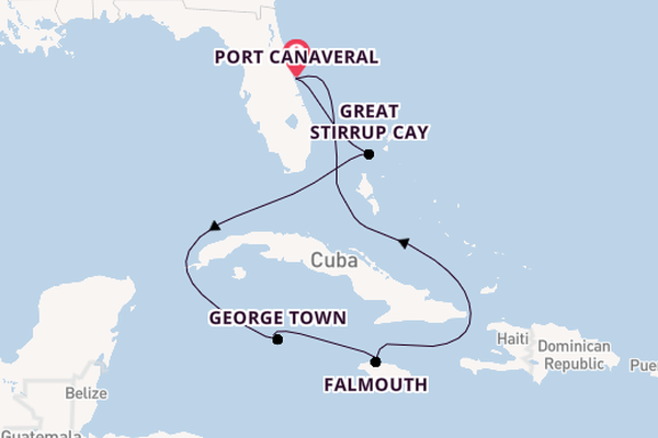 Caribbean vanaf Port Canaveral, Verenigde Staten met de Norwegian Epic