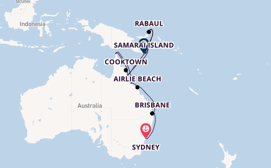 Australia from Sydney, Australia with the Seven Seas Navigator