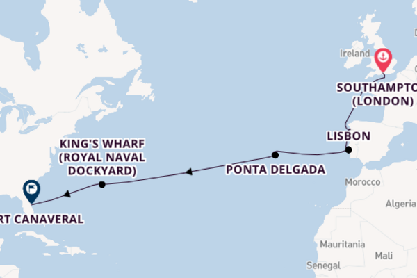 Transatlantic & Repositioning from Southampton (London), England, United Kingdom with the Celebrity Apex