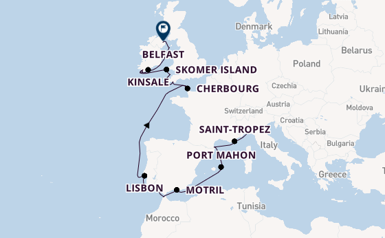 British Isles from Genoa, Italy with the Seabourn Pursuit