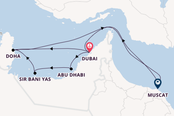 Kreuzfahrt mit der Mein Schiff 5 nach Doha