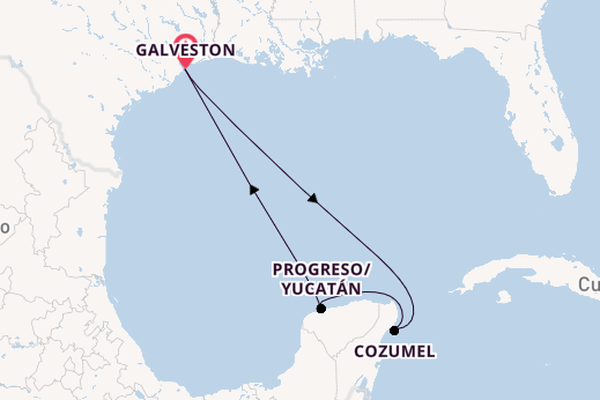 Westelijke Caraïben vanaf Galveston, Verenigde Staten met de Carnival Sunshine