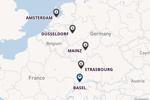 Rhine from Amsterdam, Netherlands with the AmaStella