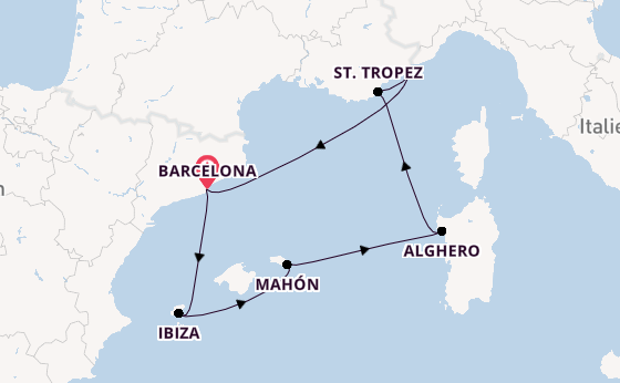 Westliches Mittelmeer ab Barcelona, Spanien auf der EXPLORA I