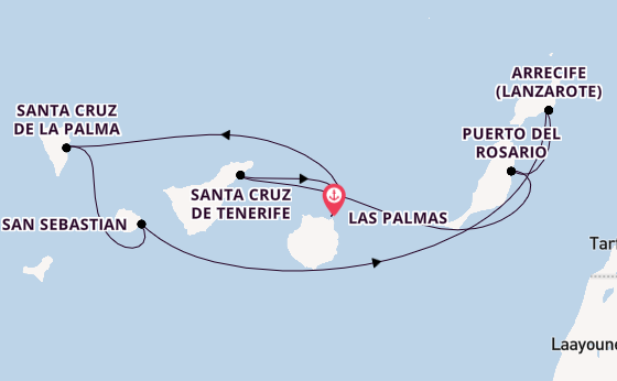Kanarische Inseln ab Las Palmas, Gran Canaria auf AIDAmar
