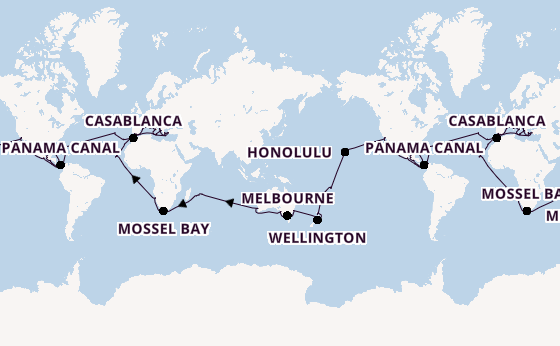 Luxury World Cruise from Fort Lauderdale