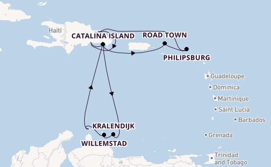 Caribbean vanaf La Romana met de Mein Schiff 5