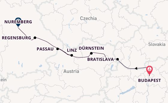 Danube River, Europe from Budapest, Hungary with the AmaSonata