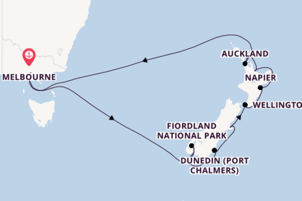 New Zealand from Melbourne, Australia with the Pacific Explorer