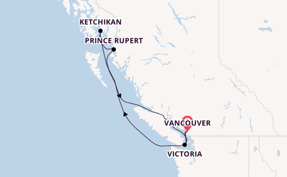 Alaska from Vancouver, British Columbia with the Nieuw Amsterdam