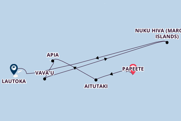Polynesia from Papeete, Tahiti, French Polynesia with the Seabourn Pursuit