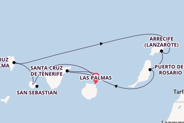 Kanarische Inseln ab Las Palmas, Gran Canaria mit AIDAluna