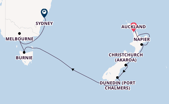 Australia and New Zealand from Auckland, New Zealand with the Seven Seas Explorer