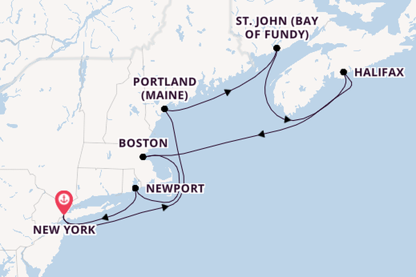 USA Ostküste ab New York auf AIDAluna