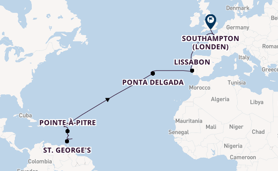 Caribbean vanaf Bridgetown, Barbados met de MSC Meraviglia