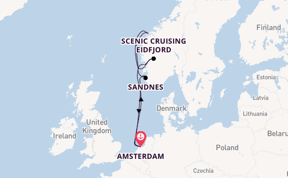 Norway from Australia with the Zuiderdam