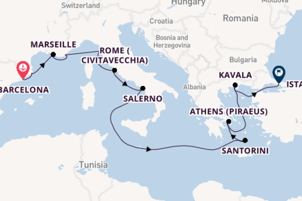 Sailing with Regent Seven Seas Cruises from Barcelona to Istanbul