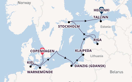 Baltic Sea from Copenhagen, Denmark with the Insignia