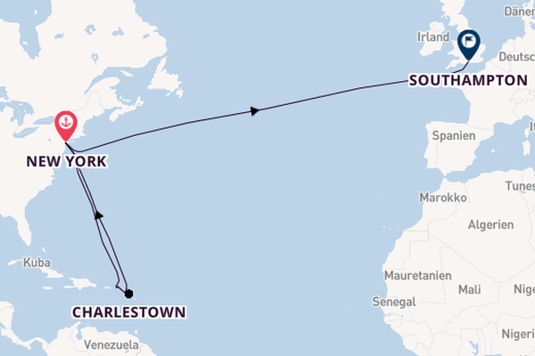 Transatlantik ab New York auf der Queen Mary 2