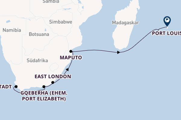 Südliches Afrika ab Kapstadt, Südafrika auf AIDAsol
