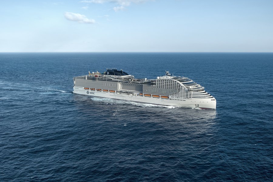 at sea