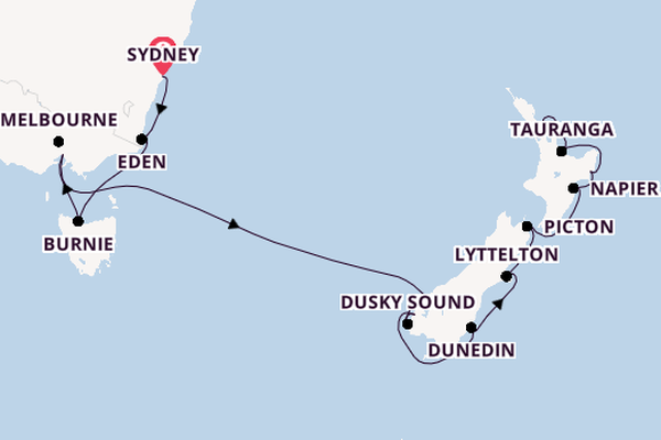 Australia and New Zealand from Sydney, Australia with the Norwegian Spirit 