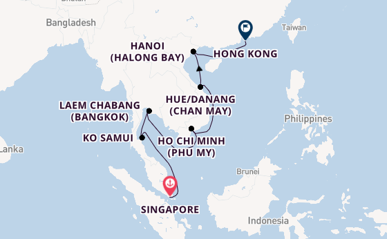 South East Asia from Australia with the Celebrity Solstice
