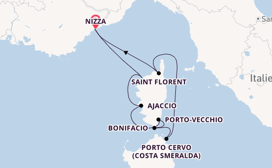 Westliches Mittelmeer ab Nizza, Frankreich auf der Le Ponant
