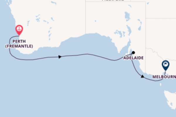Spectacular journey from Perth (Fremantle) with Cunard