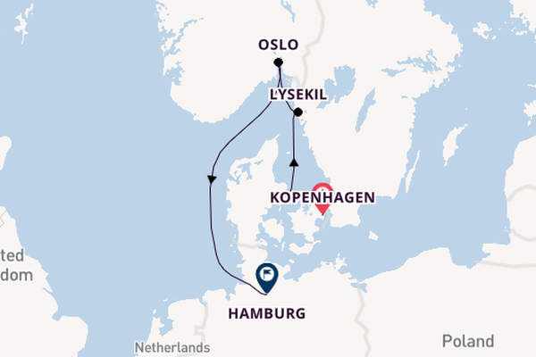 Noorwegen vanaf Kopenhagen, Denemarken met de EXPLORA III
