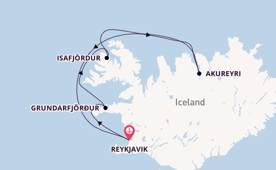 Arctic from Reykjavik, Iceland with the Celebrity Silhouette