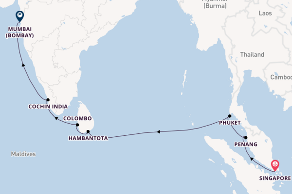 Southeast Asia From Singapore with the Celebrity Millennium