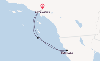 USA Westküste ab Los Angeles, USA auf der Carnival Radiance