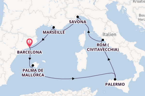 Zauberhafte Kreuzfahrt mit der Costa Smeralda