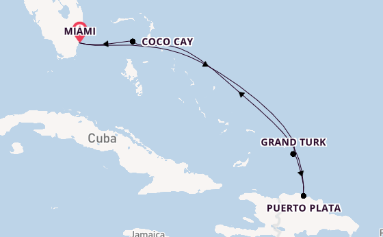 Caribbean vanaf Miami, Verenigde Staten met de Celebrity Beyond