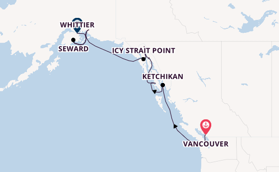 Alaska vanaf Vancouver, Canada met de Azamara Pursuit