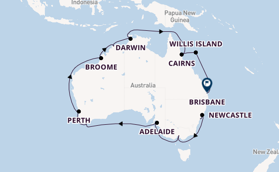 Australië vanaf Sydney, Australië met de Crown Princess