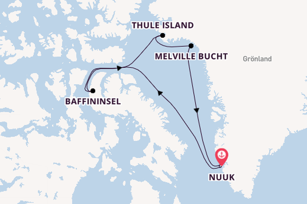 Roald Amundsen -Kanadische Arktis & Grönland-Route