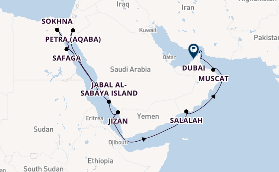 Middle East from Jeddah, Saudi Arabia with the EXPLORA I