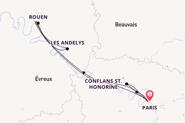 Seine ab Paris, Frankreich auf der VIVA BEYOND