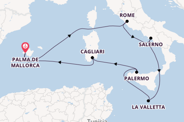 Aanschouw Salerno met TUI Cruises