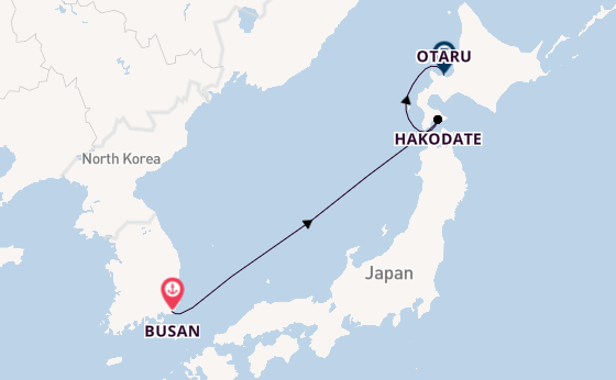 Oost-Azië vanaf Busan, Zuid-Korea met de Costa Serena