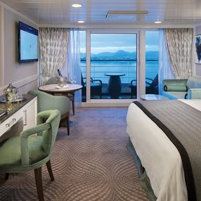 Come aboard the undefined and discover one of 28 cabin categories on a total of 9 decks that can accommodate 648 passengers. Choose your dream cabin and feel at home on board the undefined!