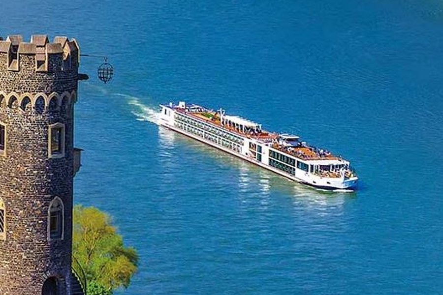 Rhine River, Europe from Basel, Switzerland with the Viking Herja 