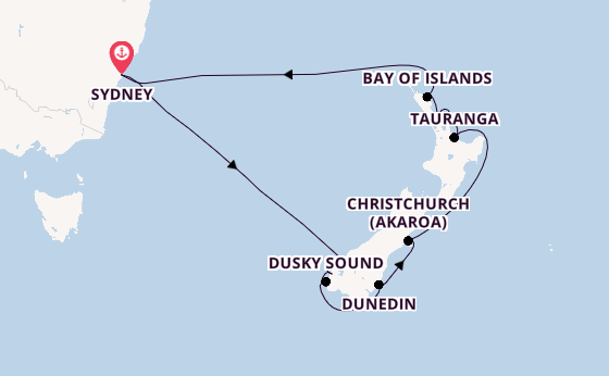 New Zealand from Sydney, Australia with the Celebrity Solstice