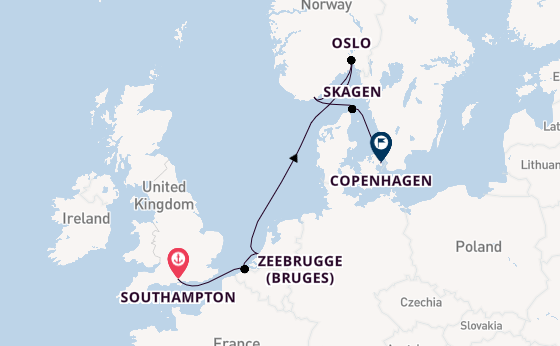 Norway from Southampton, England with the Regal Princess