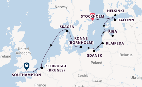 British Isles from Stockholm, Sweden with the Silver Spirit